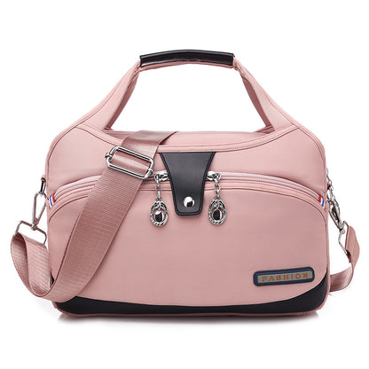 Elegante Multi-Pocket Handtas voor Vrouwen