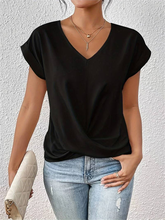 Casual Blouse met Korte Mouwen voor Vrouwen