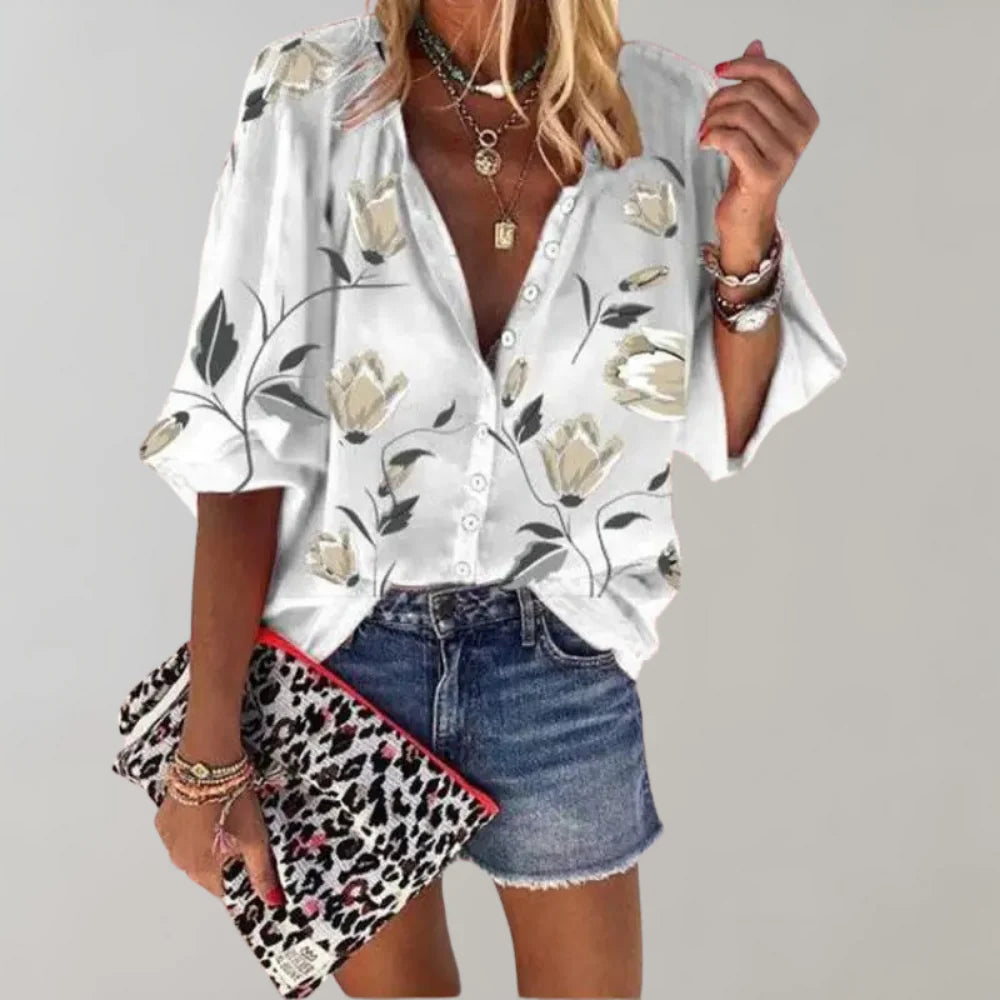 Blouse met bloemenprint voor dames