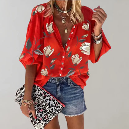 Blouse met bloemenprint voor dames