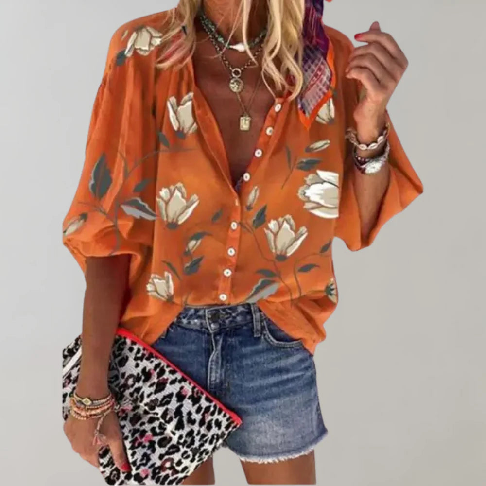 Blouse met bloemenprint voor dames