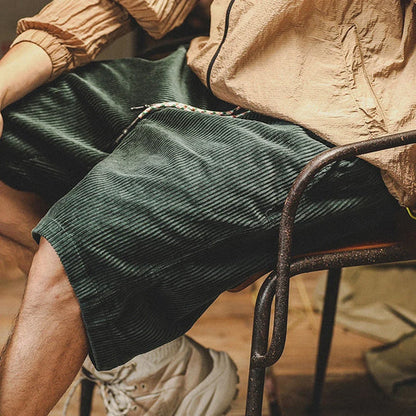 Klassieke Corduroy Korte Broek voor Heren