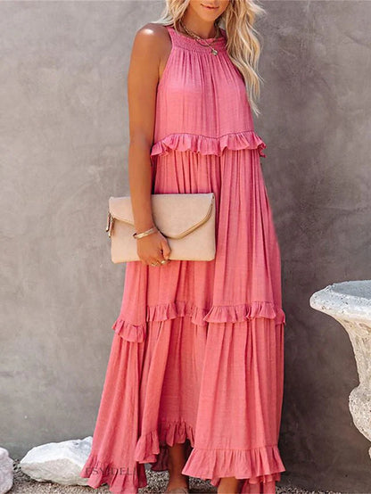 Zomerse losse maxi jurk