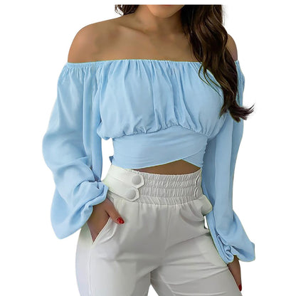 Elegante off-shoulder top voor vrouwen