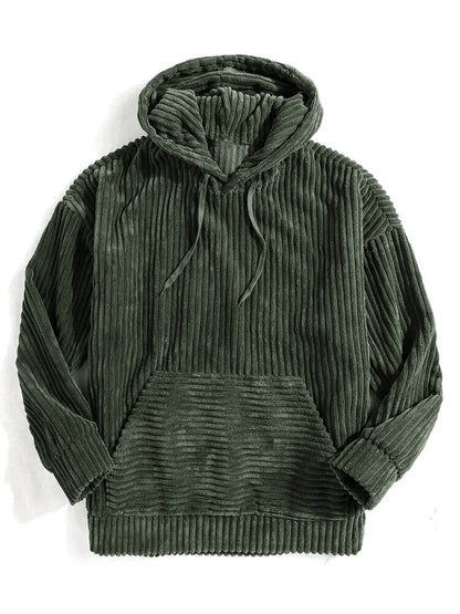 Comfortabele geribde Corduroy Hoodie voor heren