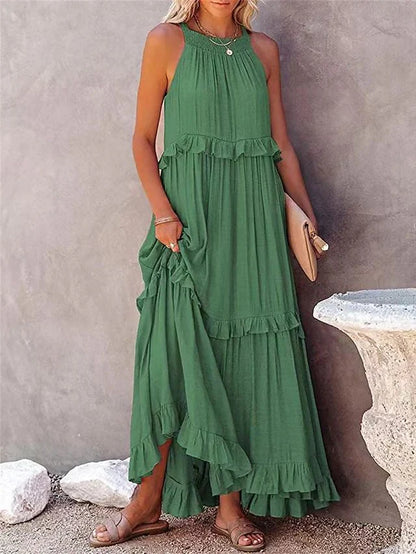 Zomerse losse maxi jurk