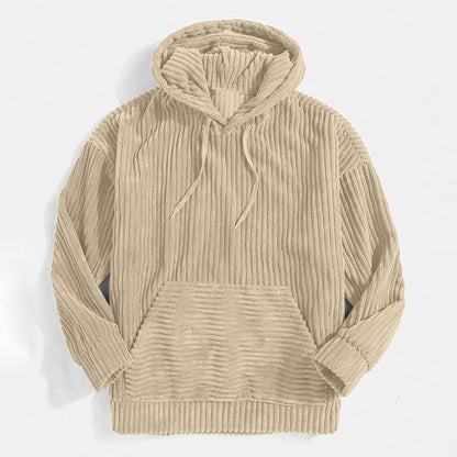 Comfortabele geribde Corduroy Hoodie voor heren