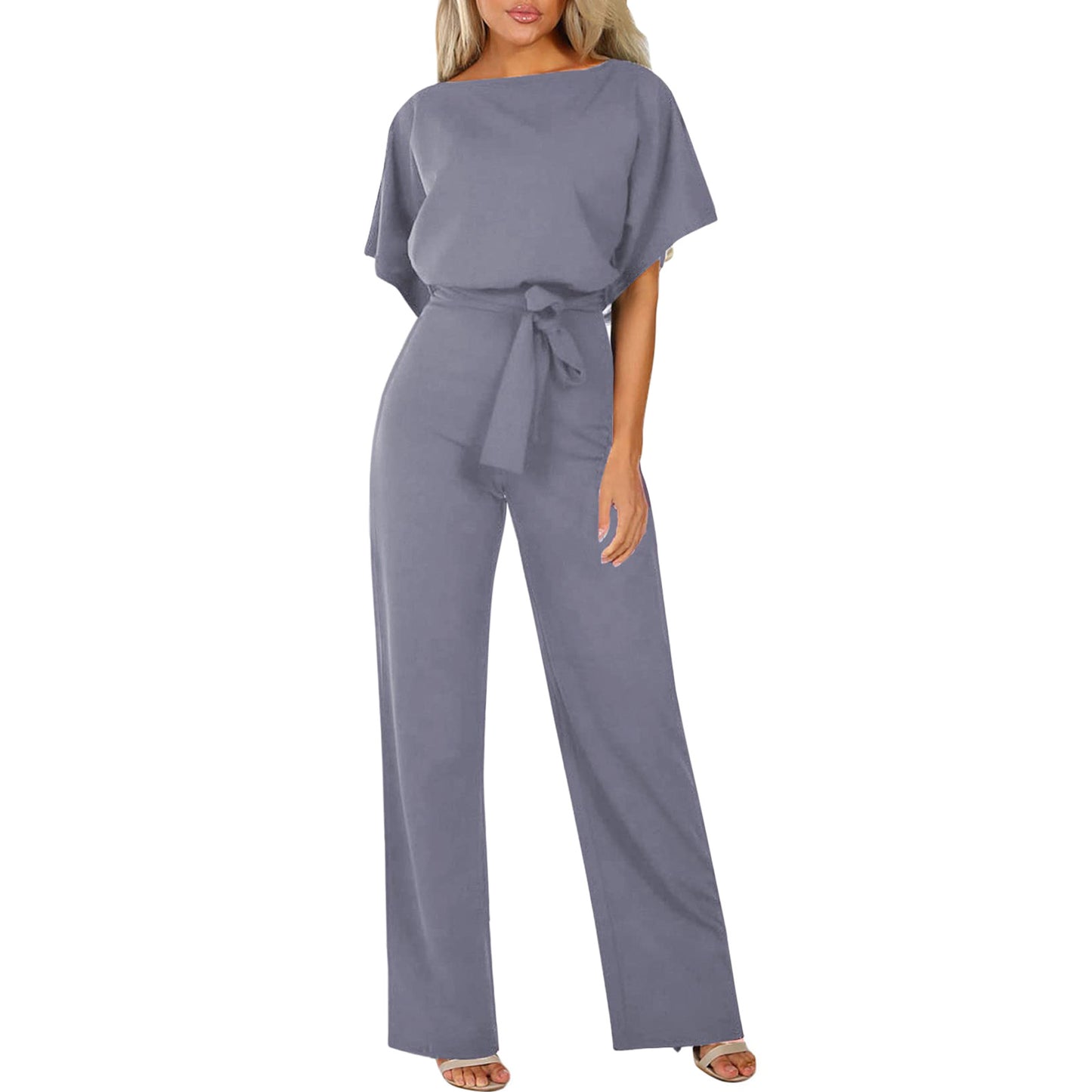 Elegante jumpsuit met riem voor dames