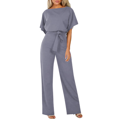 Elegante jumpsuit met riem voor dames