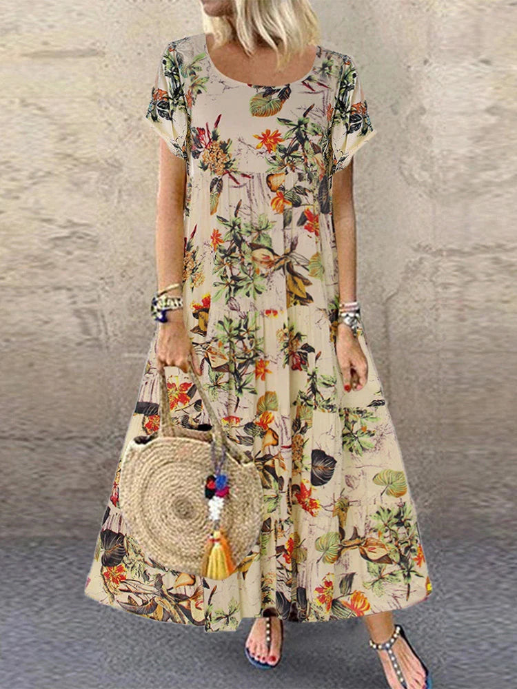 Bohemian Bloemen Maxi Jurk