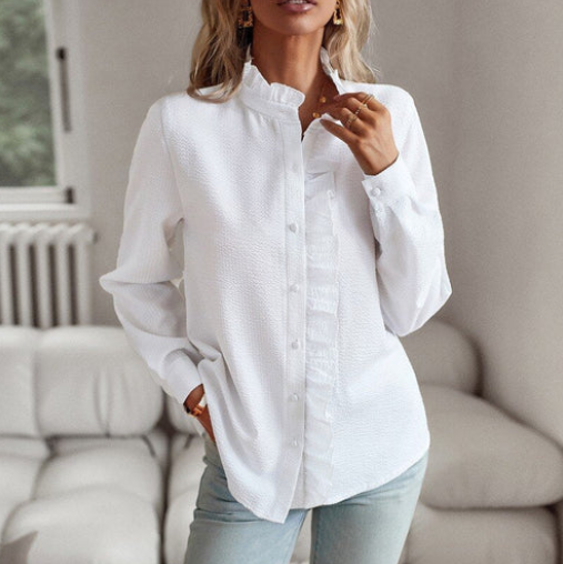 Elegante Blouse met Ruches voor Vrouwen