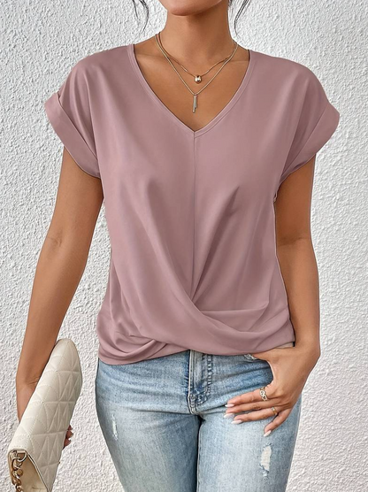 Casual Blouse met Korte Mouwen voor Vrouwen