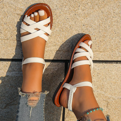 Strappy platte sandalen voor vrouwen