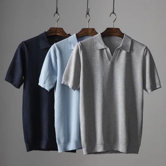 Gebreid Poloshirt voor Mannen