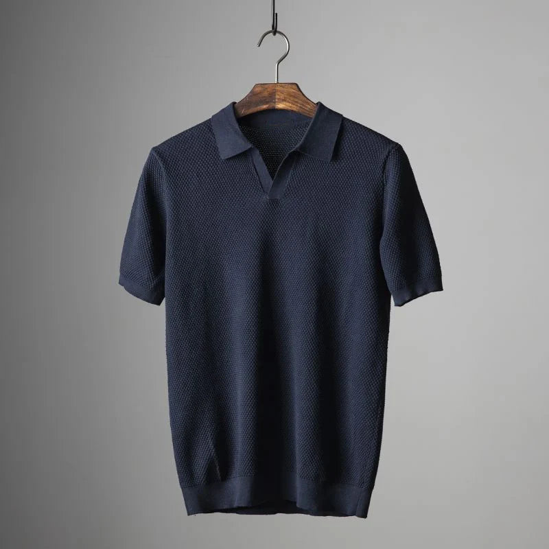 Gebreid Poloshirt voor Mannen