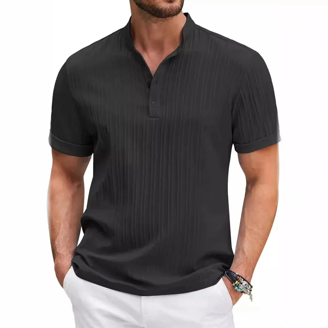 Retro Poloshirt voor Mannen