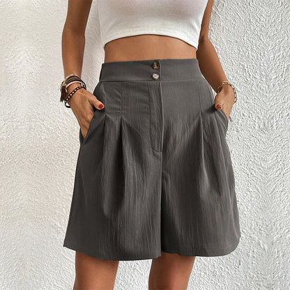 Comfortabele shorts met hoge taille voor dames