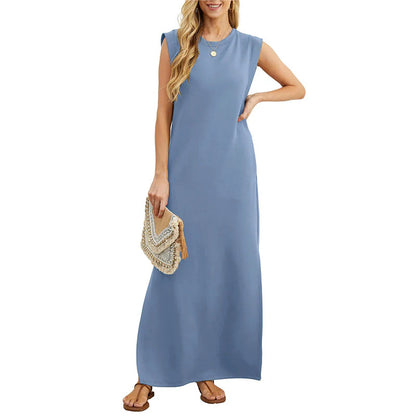 Elegante Mouwloze Maxi Jurk