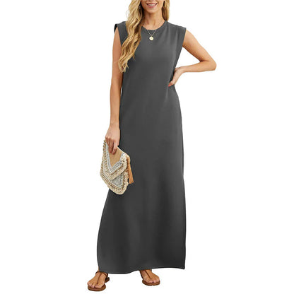 Elegante Mouwloze Maxi Jurk