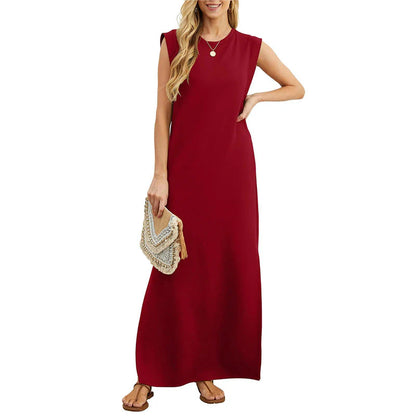 Elegante Mouwloze Maxi Jurk